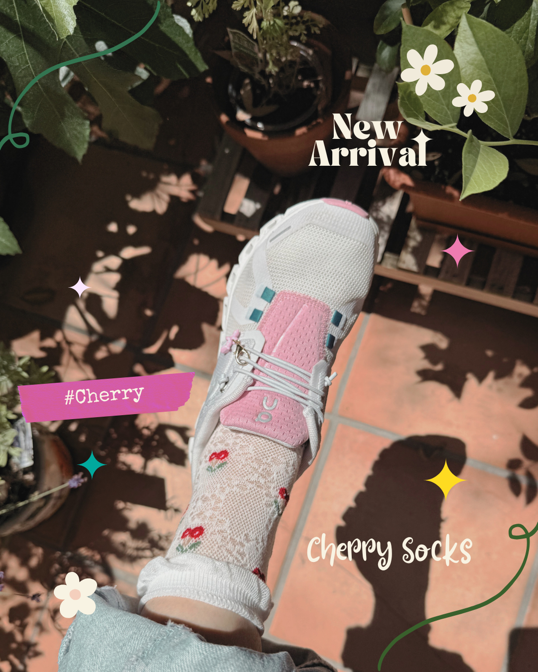 Cherry Socks (Set Of 3)