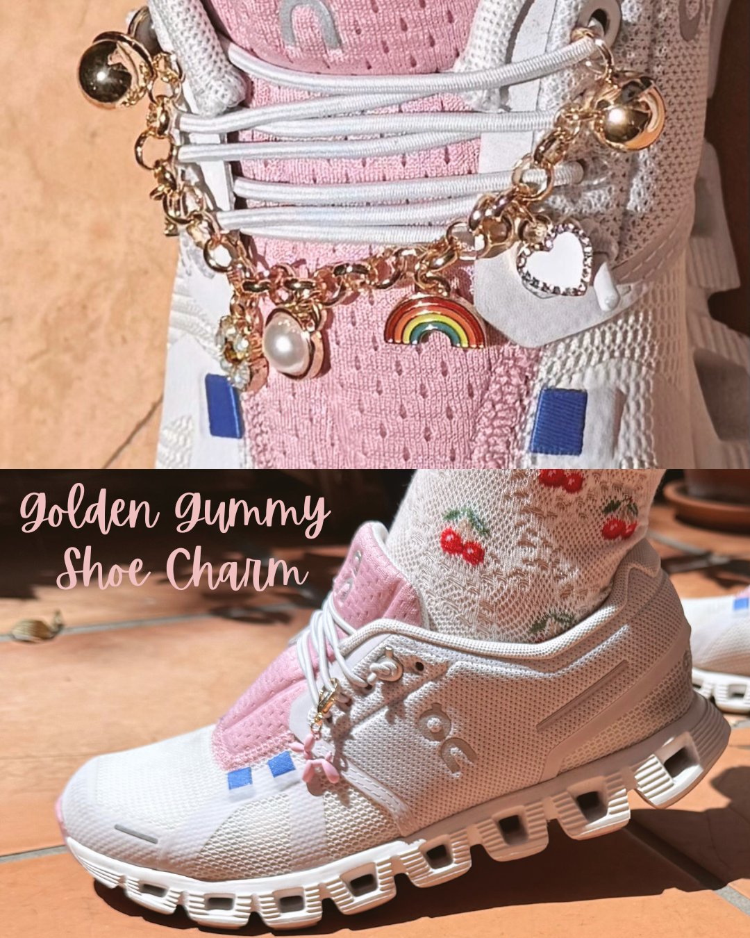 Golden Gummy Shoe Charm  | Fun & Stylish Accessory