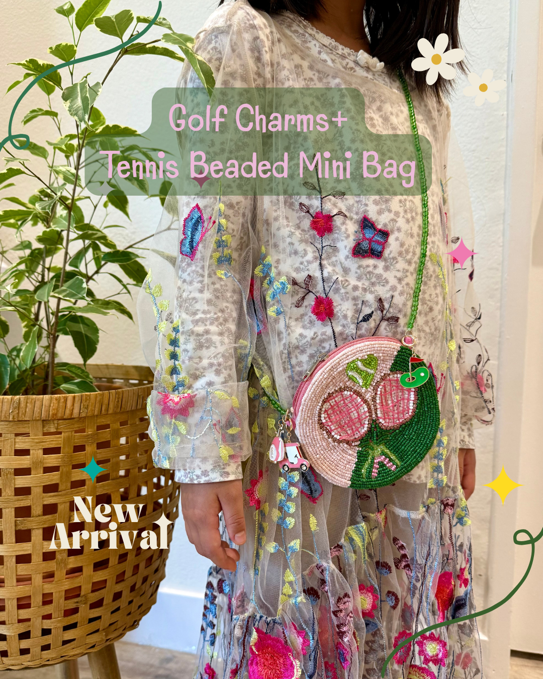 Golf Charms (Pink & Green) | Fun & Stylish Accessory