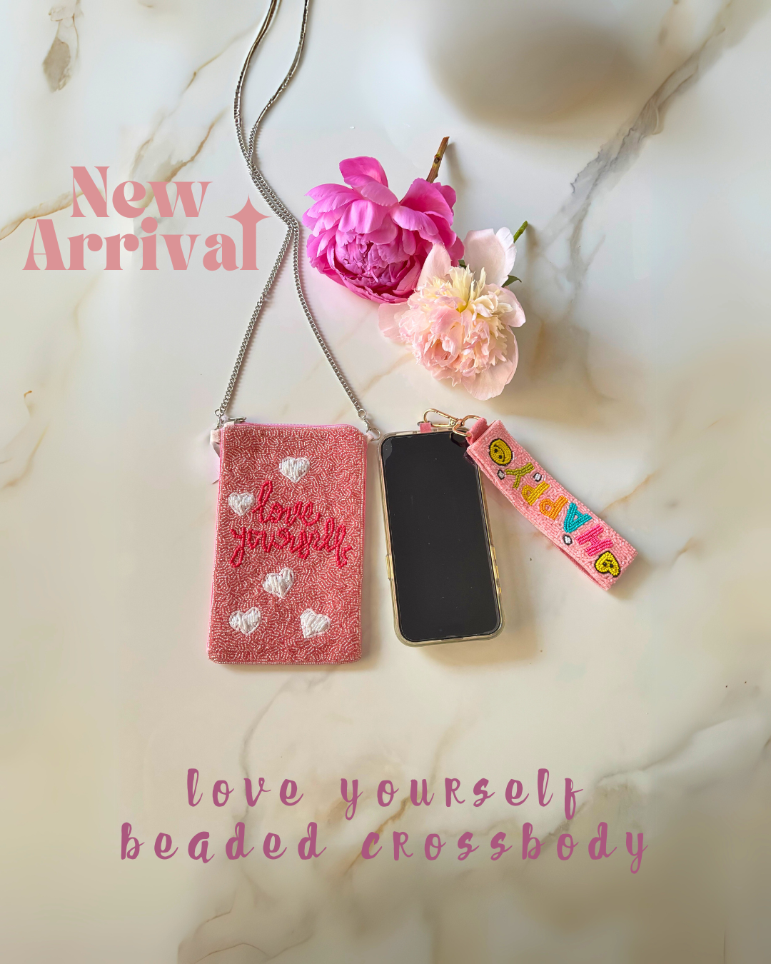 Love Yourself Mini Beaded Bag