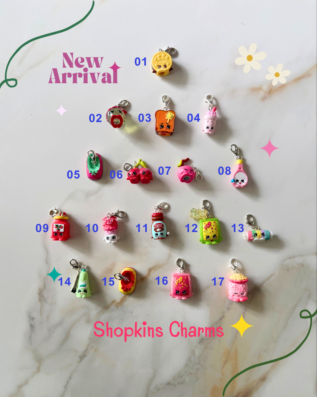 Shopkins Handcrafted Multipurpose Charms | Fun & Stylish Accessory