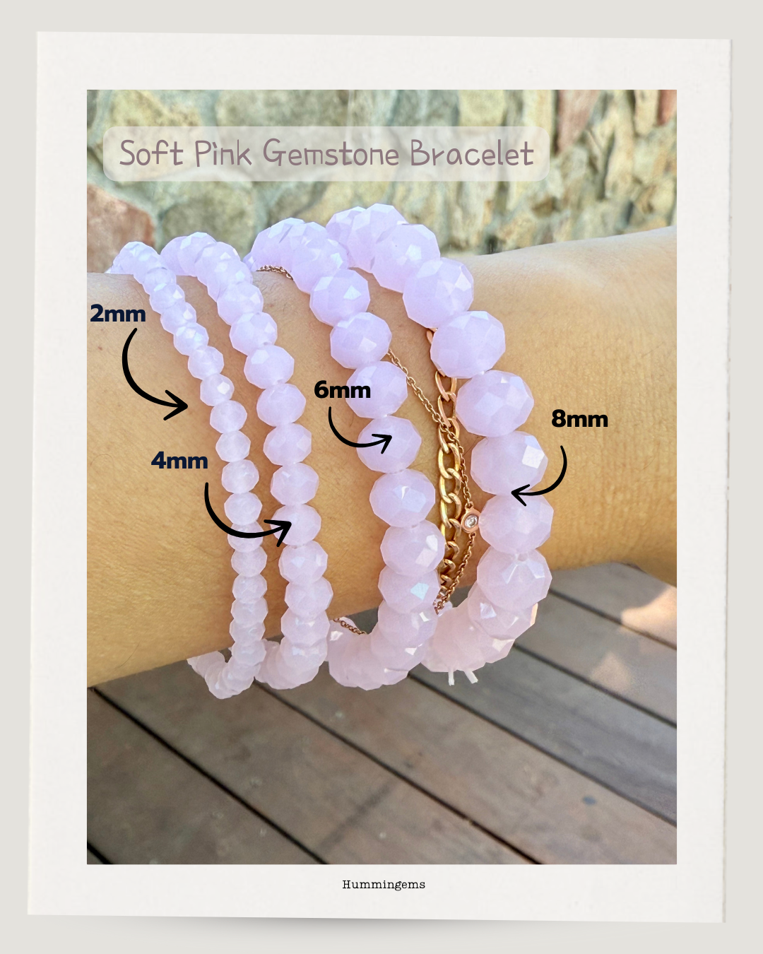 Soft Pink Gemstone Bracelet